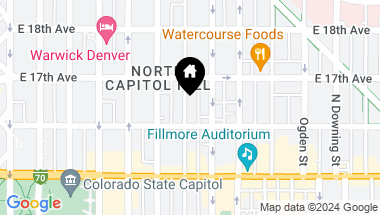 Map of 1616 Pearl St, Denver CO, 80203