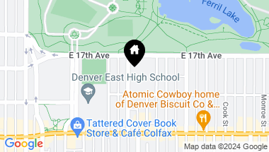 Map of 2990 E 17th Avenue Unit: 2303, Denver CO, 80206