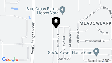 Map of 1398 Fortner Drive, Indianapolis IN, 46231