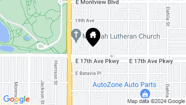 Map of 4101 E 17th Ave Pkwy, Denver CO, 80220