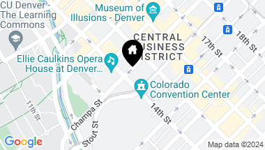 Map of 891 14th Street Unit: 3510, Denver CO, 80202