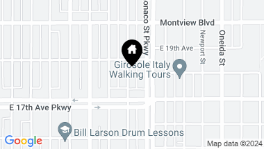 Map of 1760 Locust Street, Denver CO, 80220