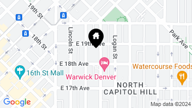 Map of 1827 N Grant Street Unit: 1000, Denver CO, 80203