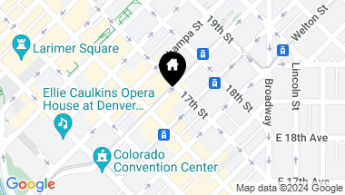 Map of 730 17th Street Unit: 109, Denver CO, 80202
