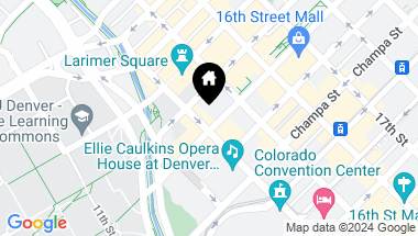 Map of 1133 14th Street Unit: 4350, Denver CO, 80202