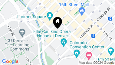 Map of 1133 14th Street Unit: 3320, Denver CO, 80202