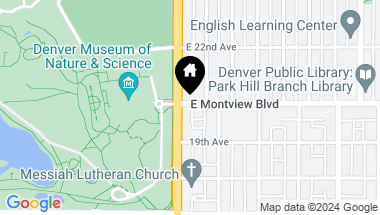 Map of 4000 E Montview Boulevard, Denver CO, 80207