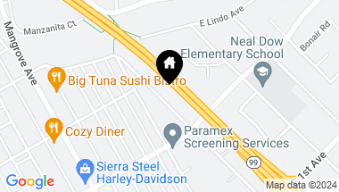 Map of 1540 Sheridan Avenue, Chico CA, 95926