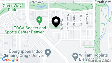 Map of 8754 E 24th Avenue, Denver CO, 80238