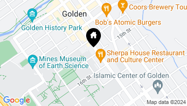 Map of 1422 Washington Avenue, Golden CO, 80401