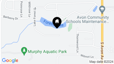 Map of 6541 Lake Forest Drive, Avon IN, 46123
