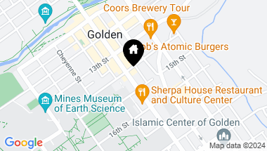 Map of 1407 Washington Avenue, Golden CO, 80401