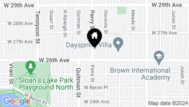 Map of 2630 N Perry Street, Denver CO, 80212