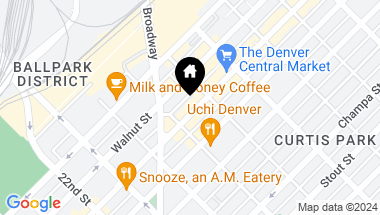 Map of 2527 Larimer Street, Denver CO, 80205