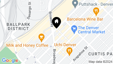 Map of 2560 Blake Street Unit: 104, Denver CO, 80205