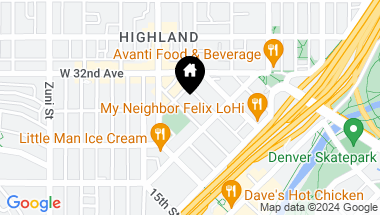 Map of 2639 17th Street Unit: 2, Denver CO, 80211