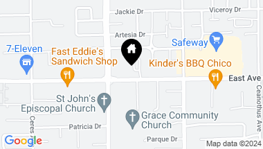 Map of 1264 East Avenue, Chico CA, 95926