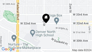 Map of 2644 W 32nd Avenue, Denver CO, 80211