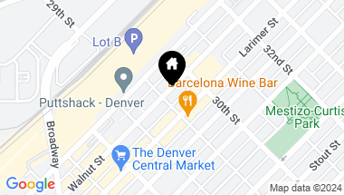Map of 2900 Walnut Street, Denver CO, 80205