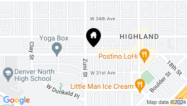 Map of 2329 W 32nd Avenue, Denver CO, 80211