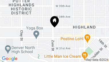 Map of 3238 Zuni Street, Denver CO, 80211