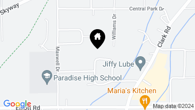Map of 1024 Maple Park Drive, Paradise CA, 95969