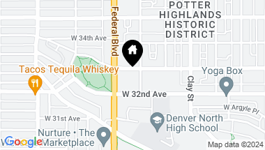 Map of 3245 Eliot Street, Denver CO, 80211