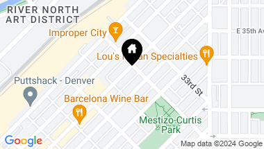 Map of 3158 Larimer Street, Denver CO, 80205