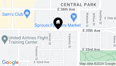 Map of 8166 E 35th Avenue, Denver CO, 80238