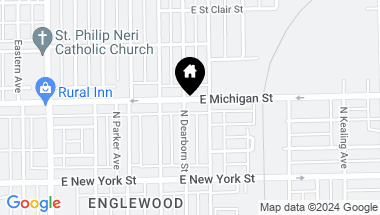 Map of 3203 E Michigan Street, Indianapolis IN, 46201