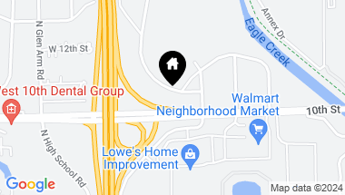 Map of 1010 N High School Road, Indianapolis IN, 46224