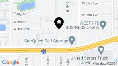 Map of 4860 Dover Street, Arvada CO, 80002