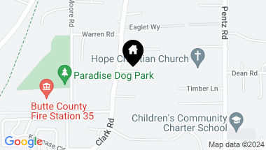 Map of 1608 Kimberly Lane, Paradise CA, 95969