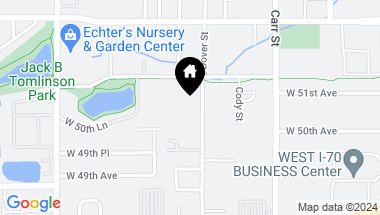 Map of 5075 Dover Street, Arvada CO, 80002