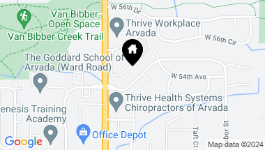 Map of 12315 W 54th Dr, Arvada CO, 80002