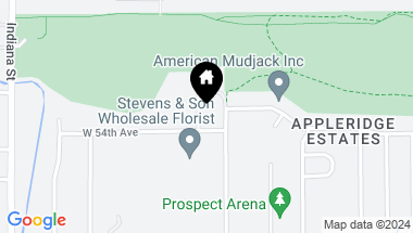 Map of 14041 W 54th Ave, Arvada CO, 80002