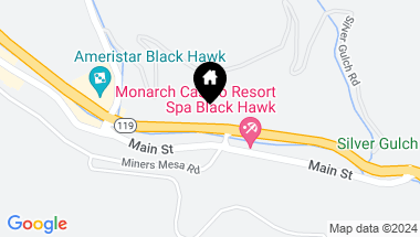 Map of 0 Clear Creek Boulevard, Black Hawk CO, 80422