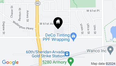 Map of 4905 W 60th Avenue, Arvada CO, 80003