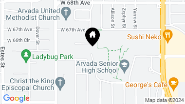 Map of 6660 Balsam St, Arvada CO, 80004