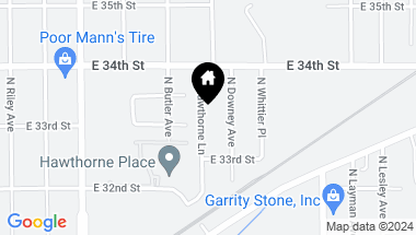Map of 3323 N Hawthorne Lane, Indianapolis IN, 46218