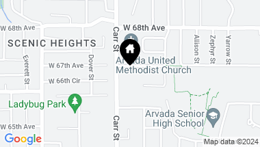Map of 8340 W 67th Ave, Arvada CO, 80004