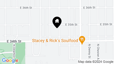 Map of 3426 N Gale Street, Indianapolis IN, 46218