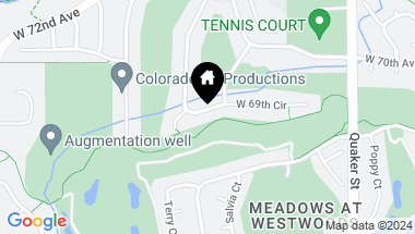 Map of 16848 W 69th Cir, Arvada CO, 80007
