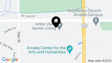 Map of 7690 W 71st Avenue, Arvada CO, 80004
