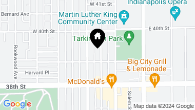 Map of 3916 N Kenwood Avenue, Indianapolis IN, 46208
