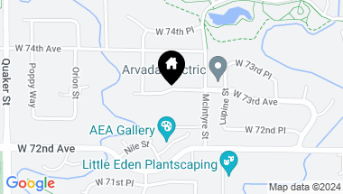 Map of 15754 W 73rd Avenue, Arvada CO, 80007