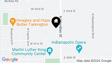 Map of 4146 N Meridian Street, Indianapolis IN, 46208