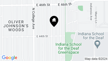 Map of 4421 Guilford Avenue, Indianapolis IN, 46205