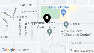 Map of 6843 Fall Time Place, Indianapolis IN, 46226