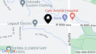 Map of 10250 W 80th Ave, Arvada CO, 80005
